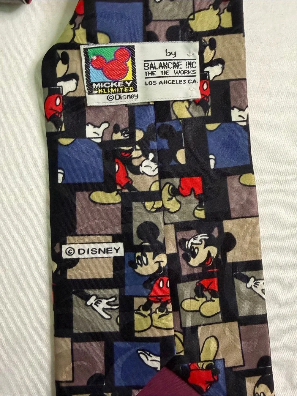 Vintage Mickey Unlimited Disney Mickey Mouse Necktie